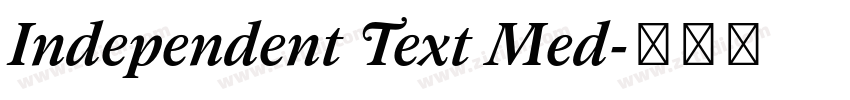 Independent Text Med字体转换